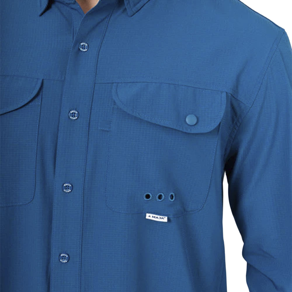 Camisa Caballero Maja Outdoor Signature Azul Cobalto CCO122