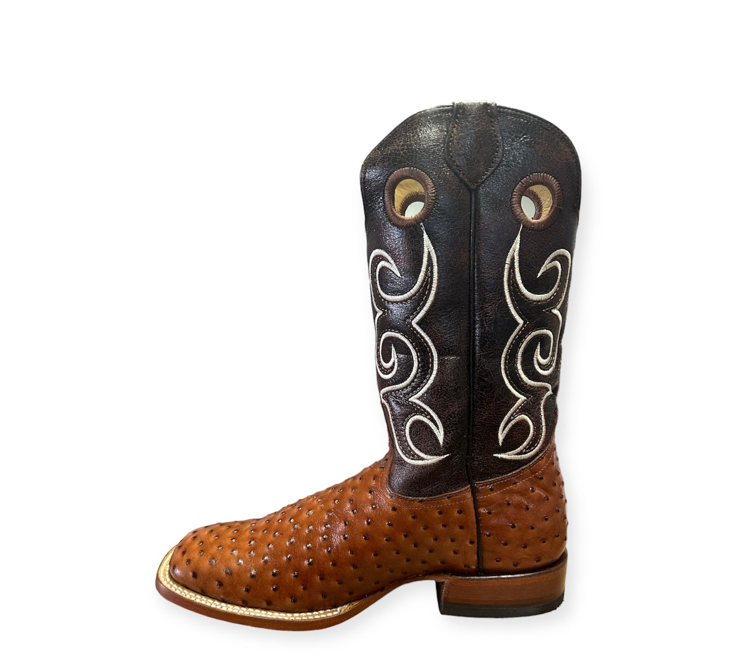 Bota Reyme acabado avestruz