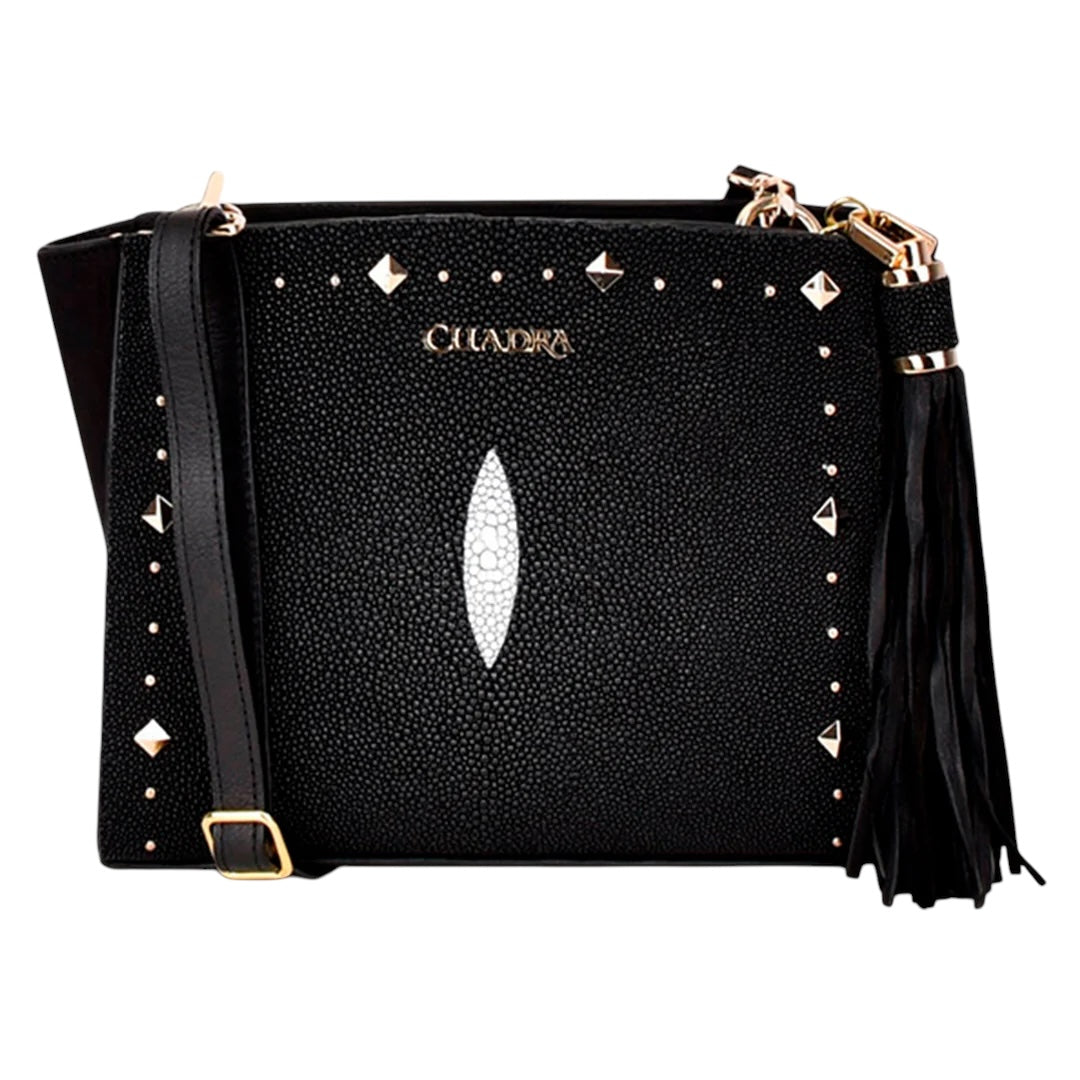 Crossbody en piel genuina de mantarraya para dama