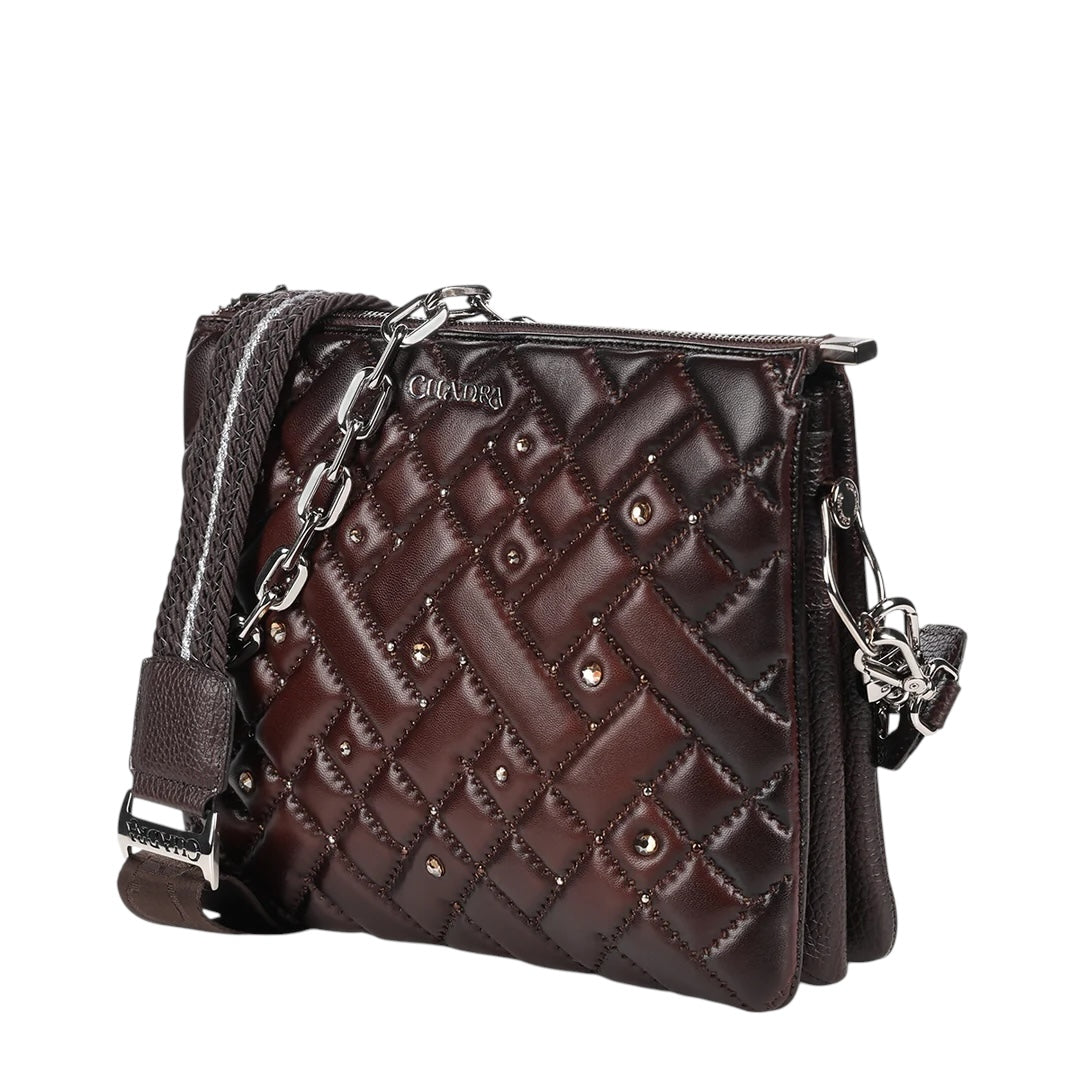 Crossbody en piel genuina para dama