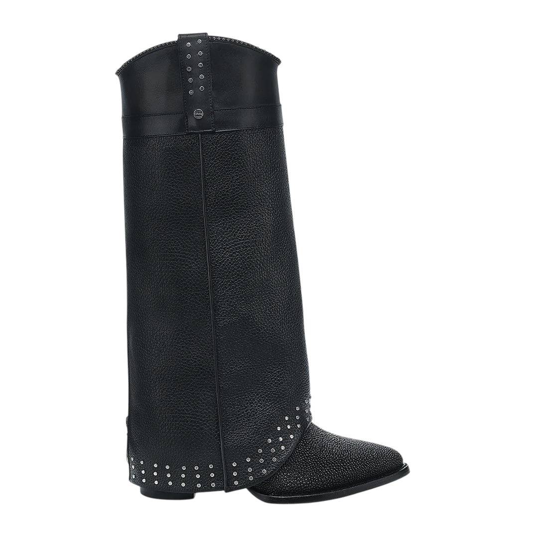 Bota casual en piel genuina de mantarraya para dama