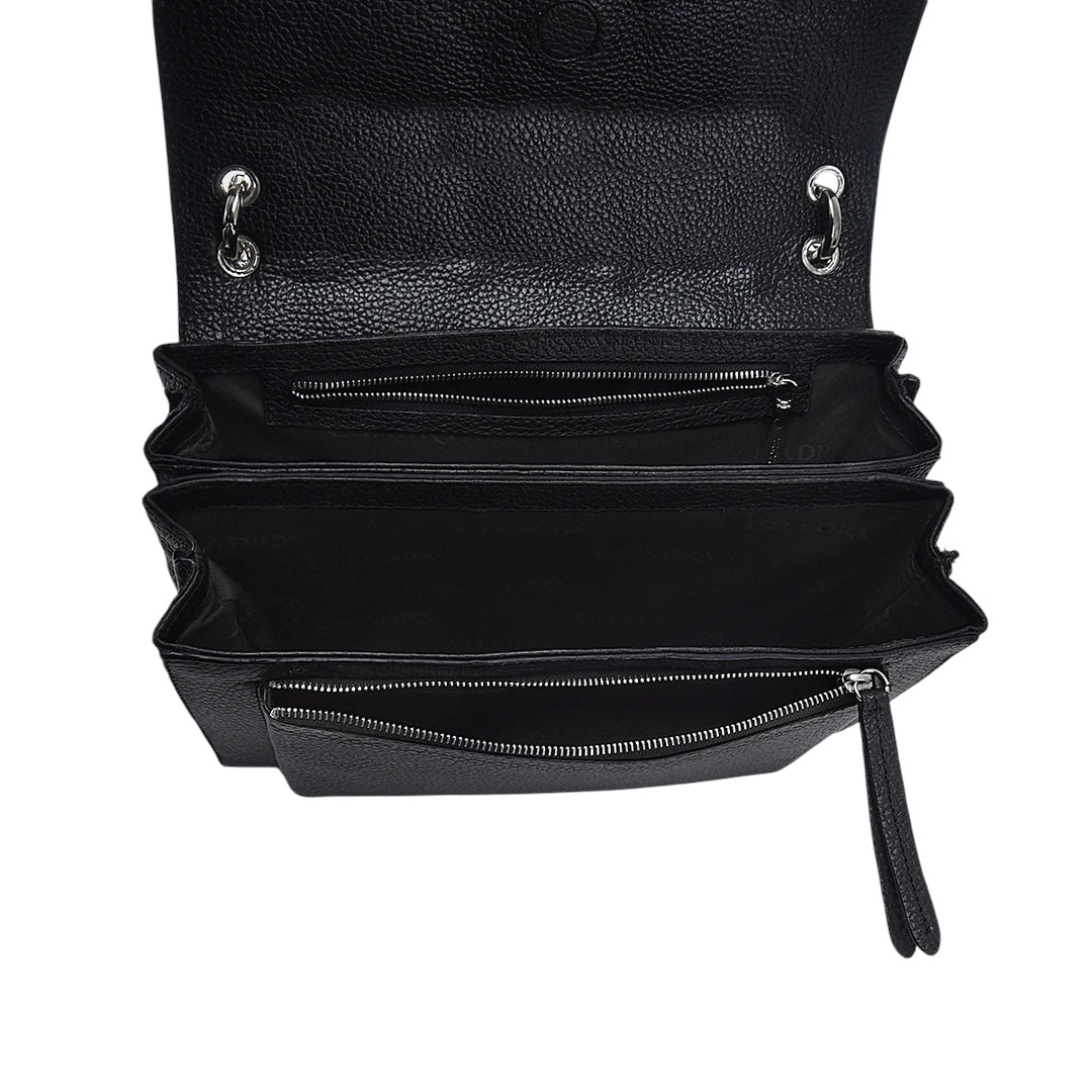 Bolso de mano en piel genuina de mantarraya para dama