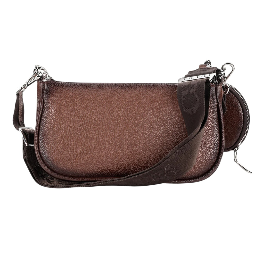 Crossbody en piel genuina de pitón para dama