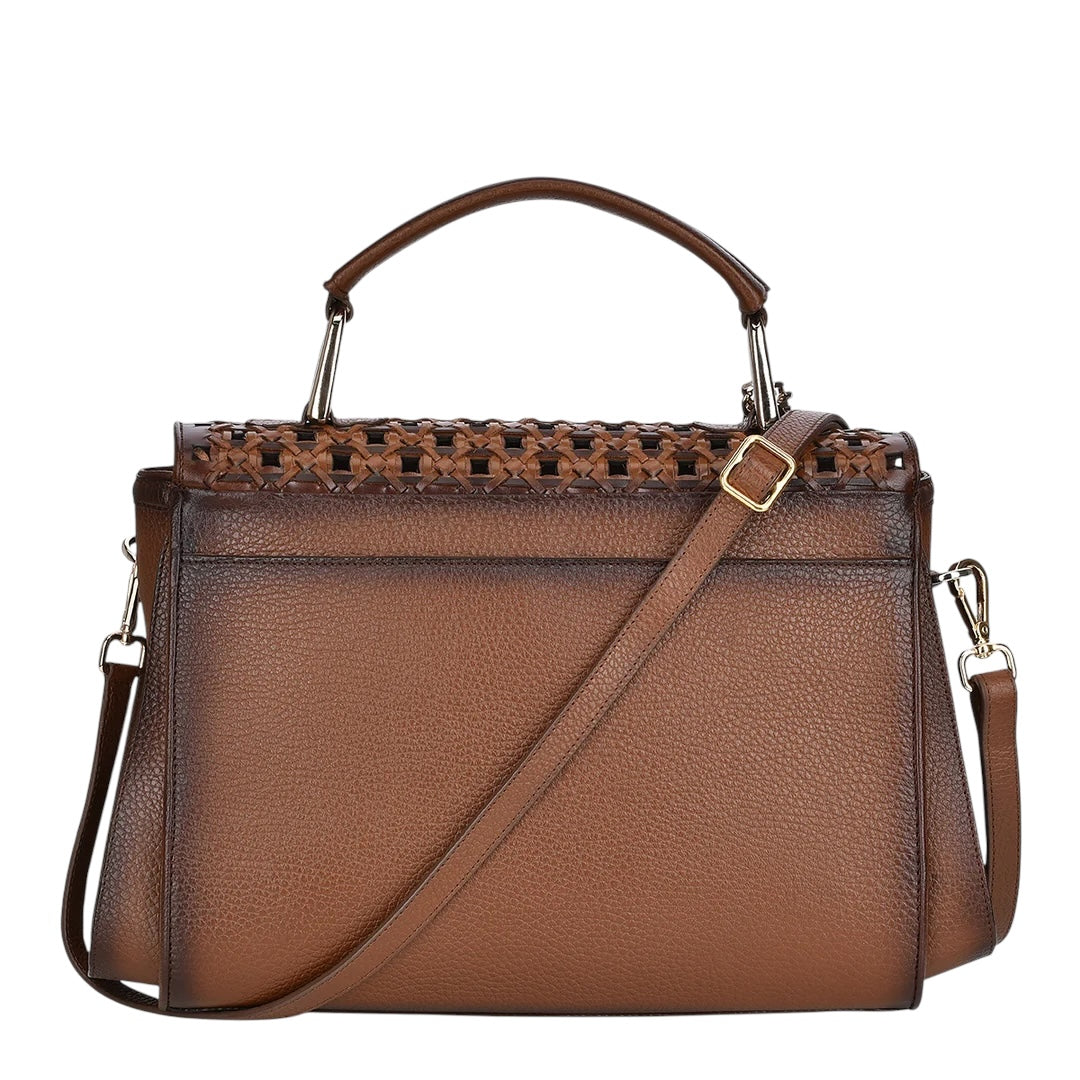 Bolso de mano en piel genuina