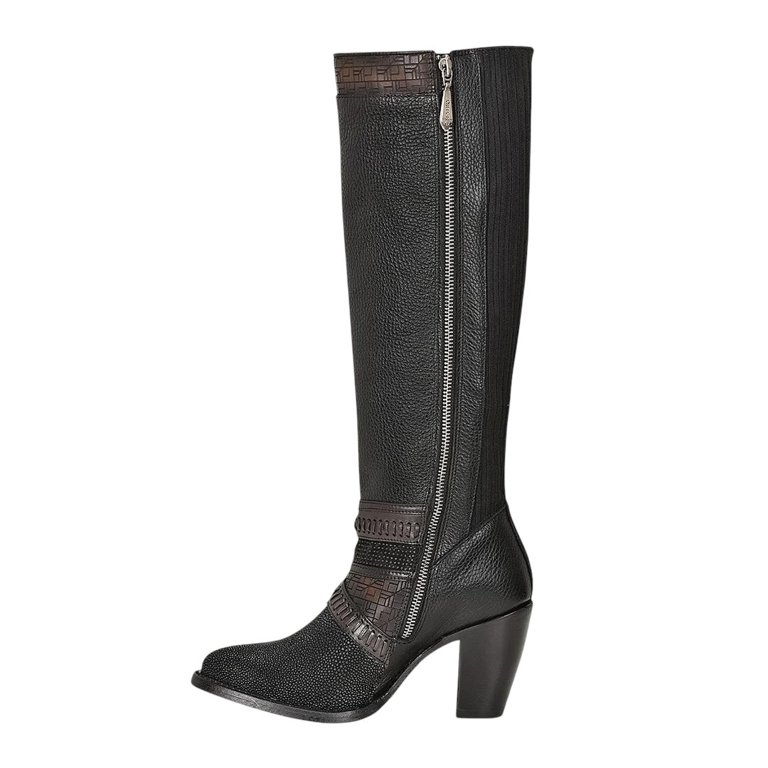 Bota casual en piel genuina de mantarraya para dama