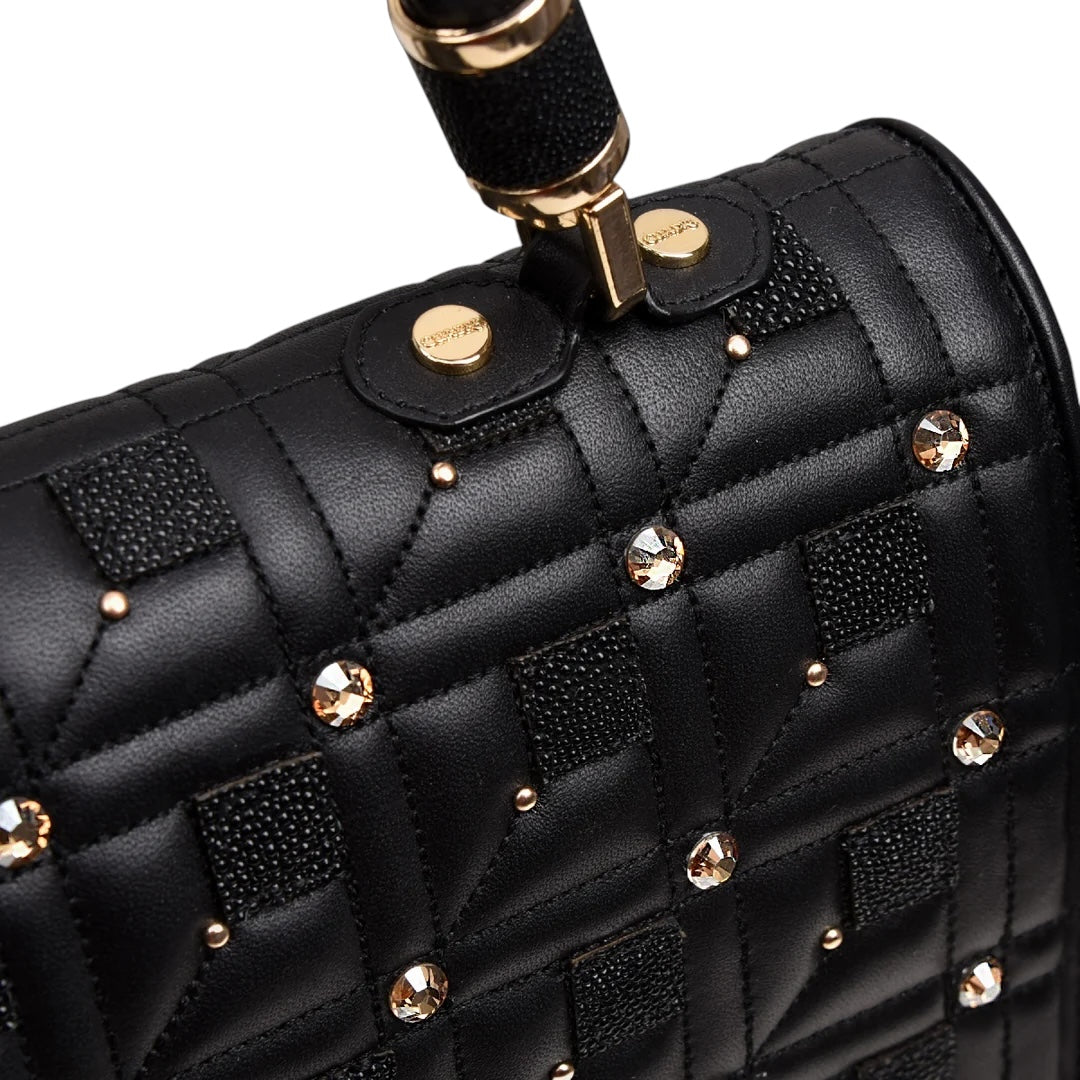 Bolso con piel de mantarraya y cristales