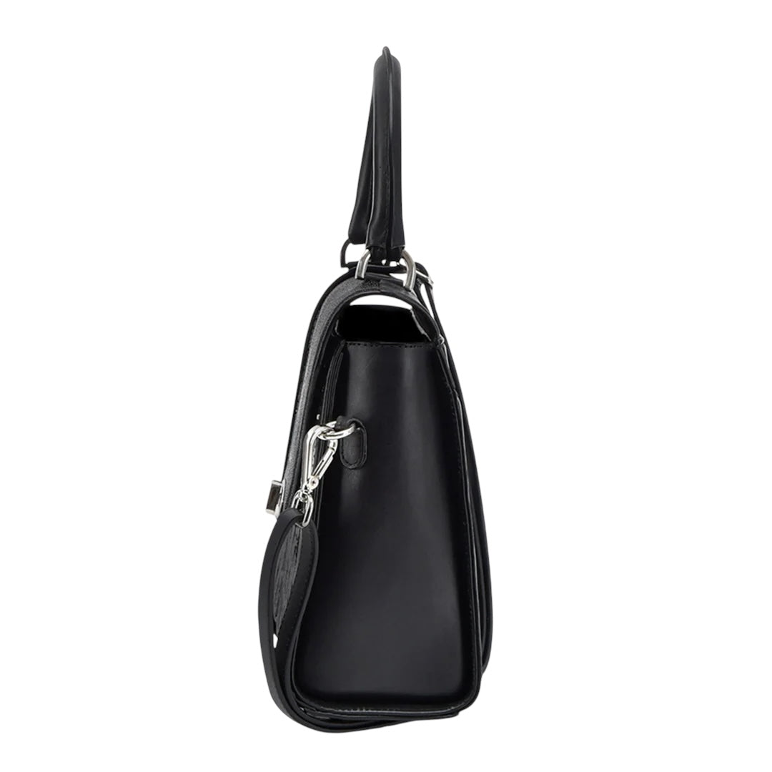 Bolso de mano en piel genuina de mantarraya para dama