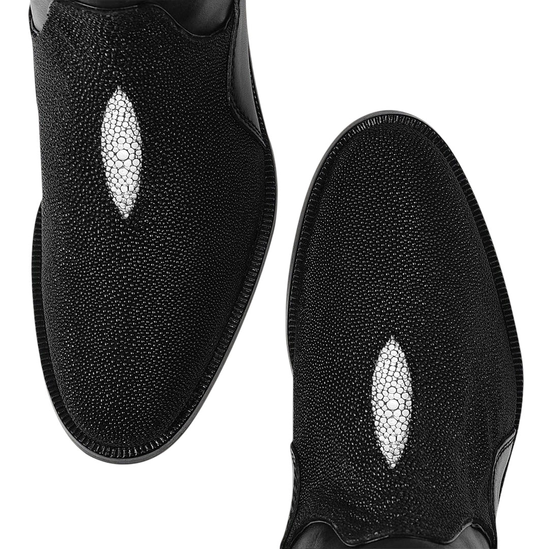 Bota casual en piel genuina de mantarraya para dama