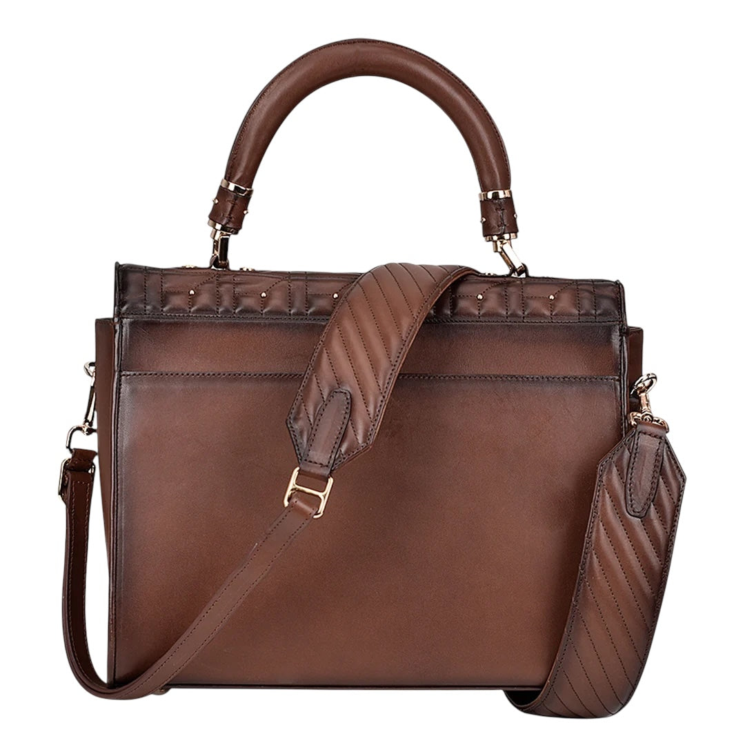 Bolso en piel genuina con cristales