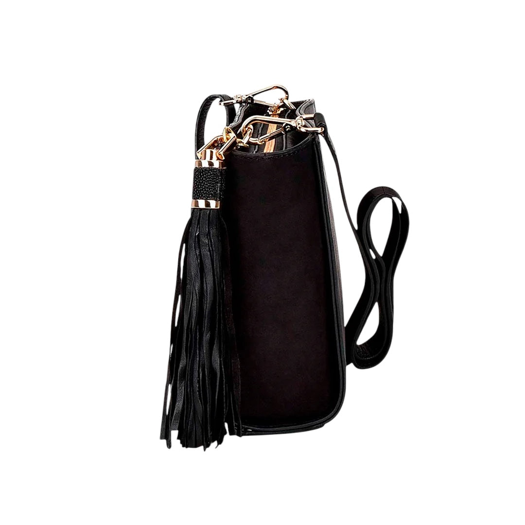Crossbody en piel genuina de mantarraya para dama