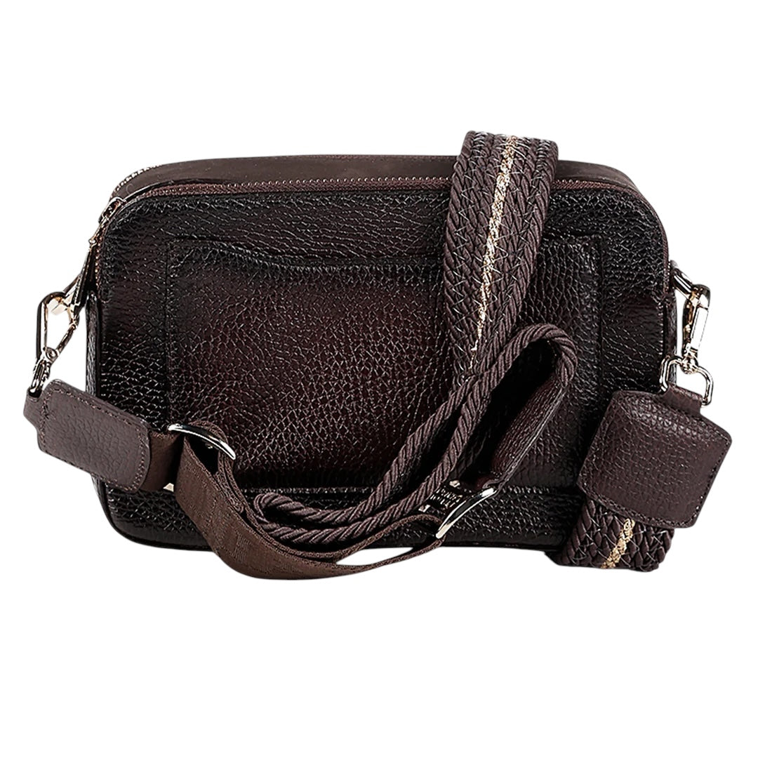 Crossbody en piel genuina de mantarraya para dama