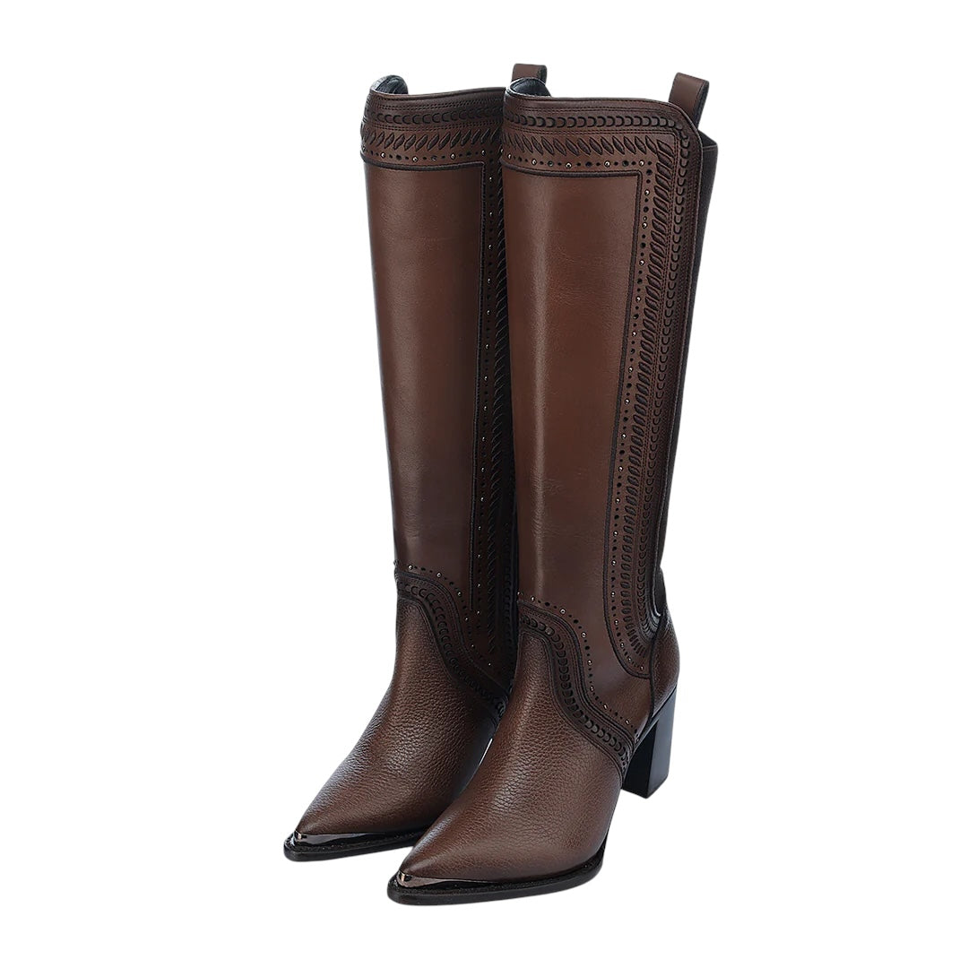 Bota casual en piel genuina para dama