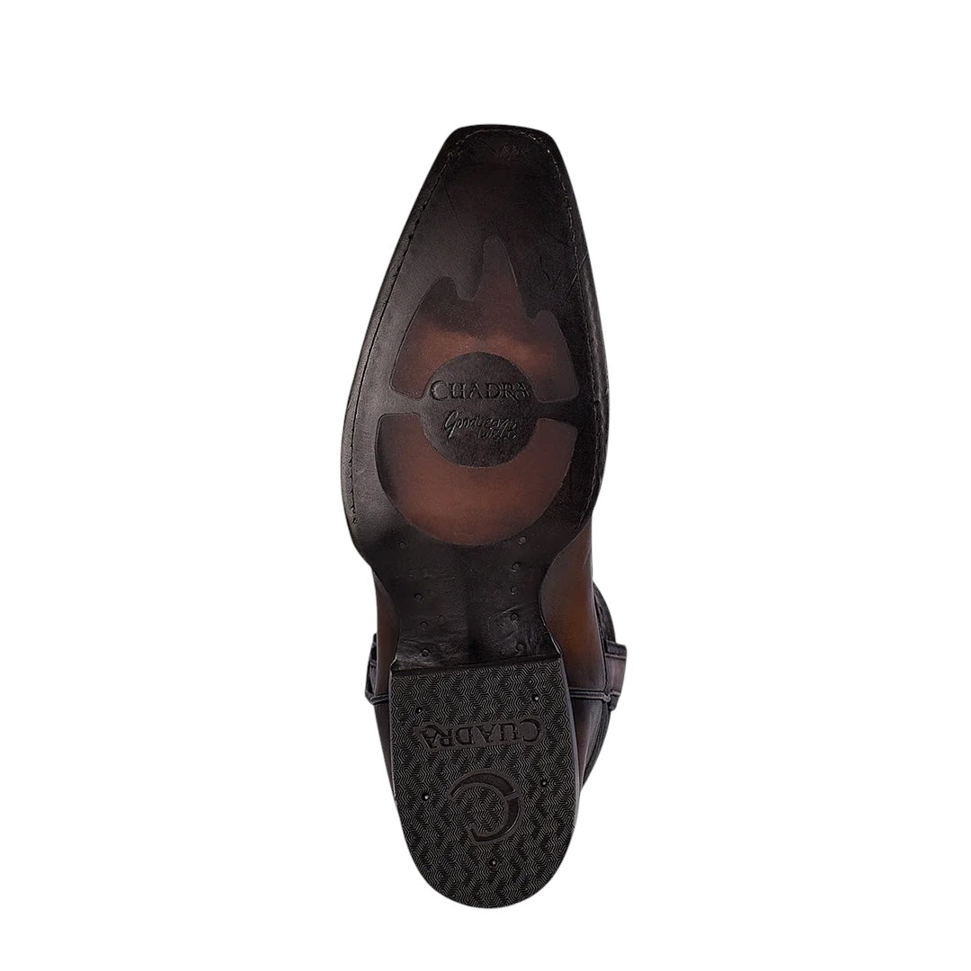 Bota fine western en piel genuina de mantarraya para caballero