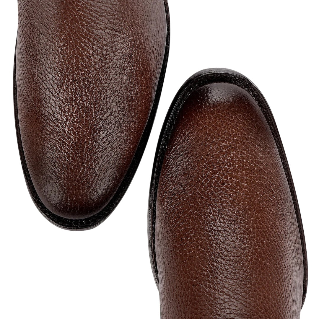 Bota tradicional en piel genuina de venado para caballero