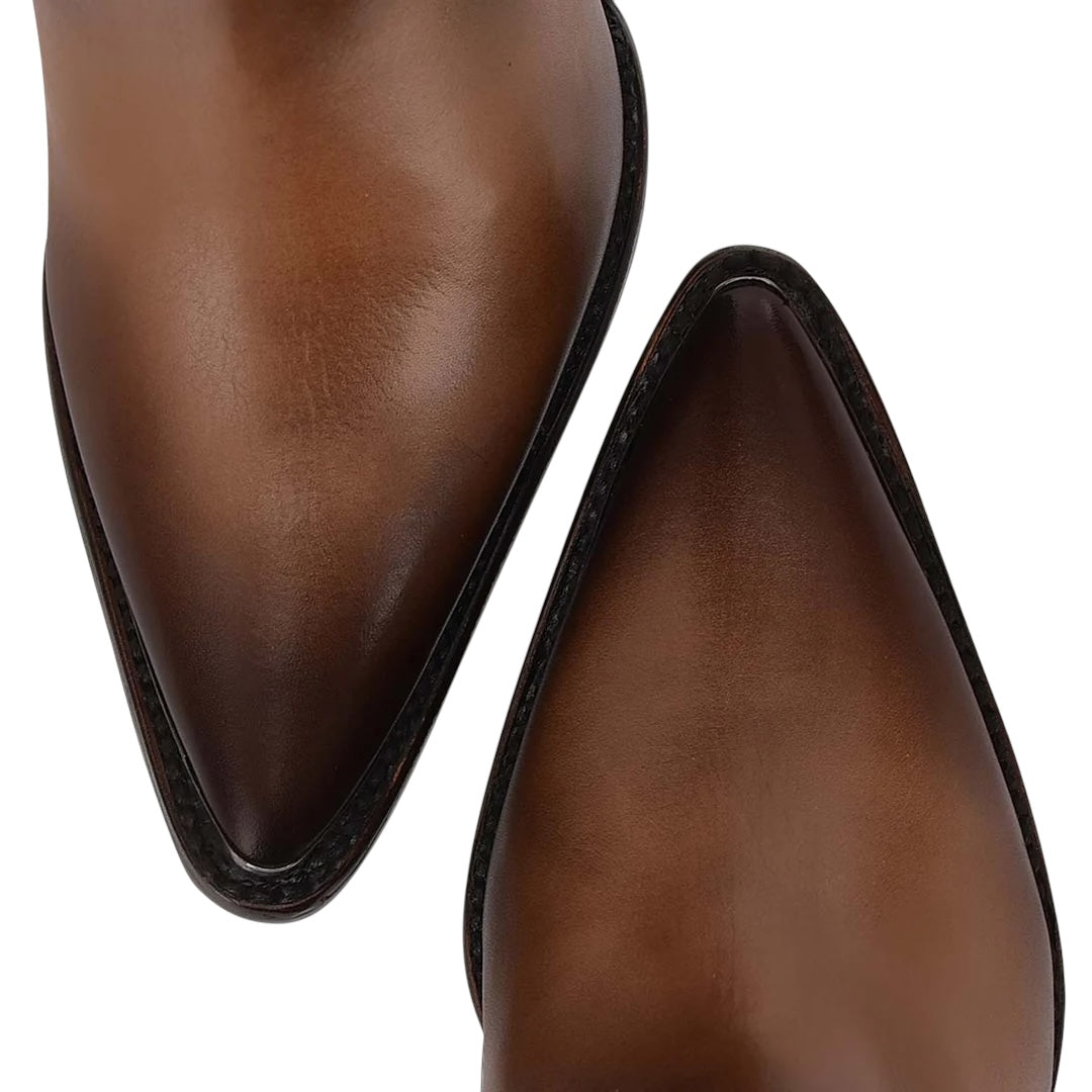 Bota tradicional en piel genuina para dama