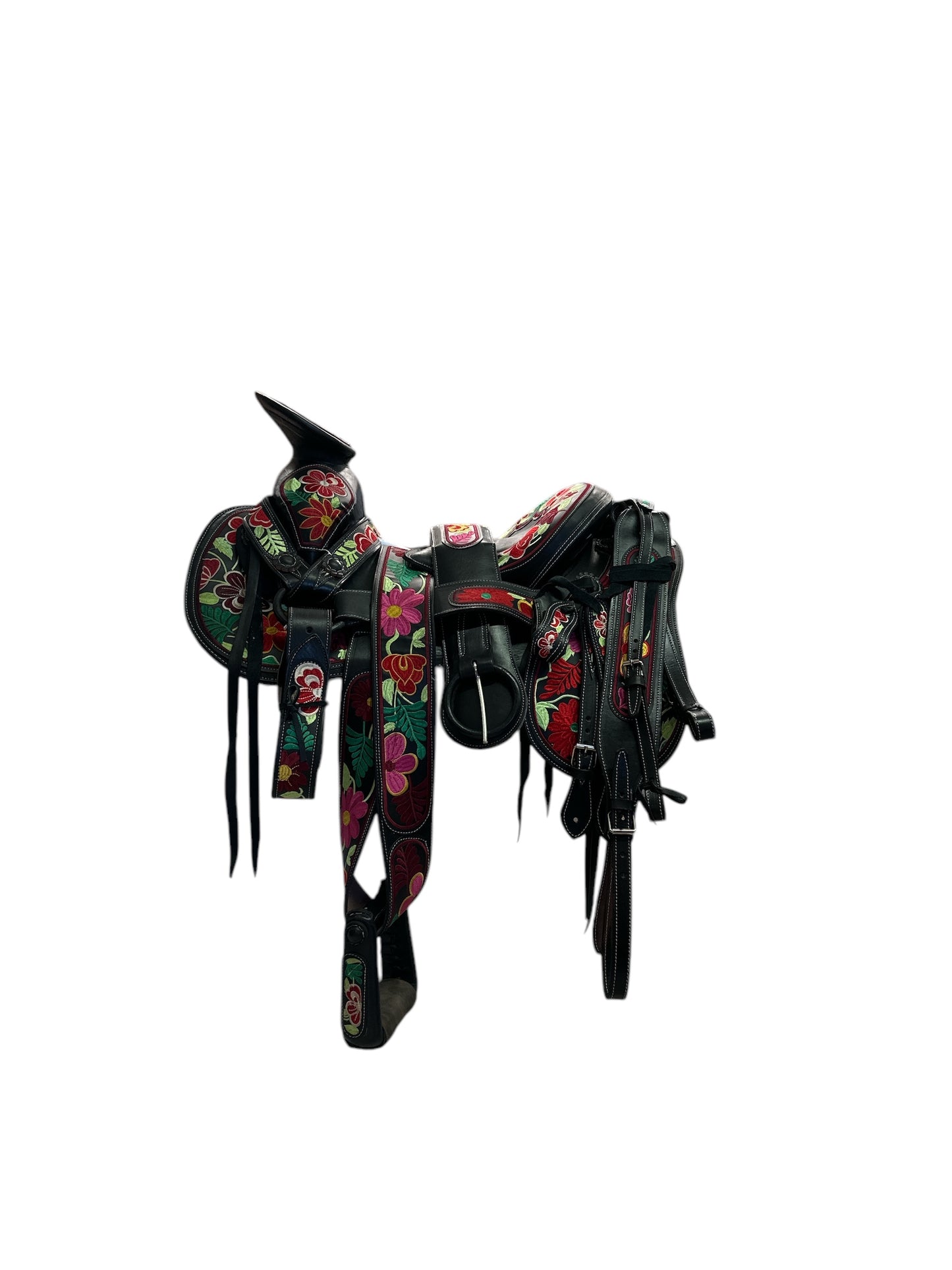 MONTURA BORDADA EN FLORES 15"