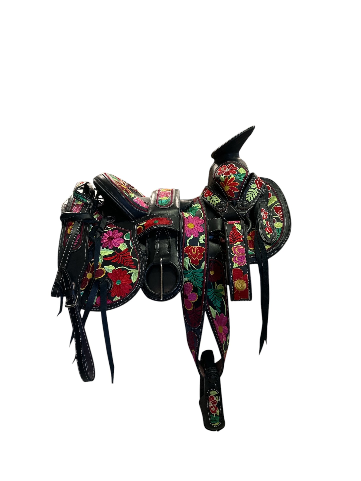 MONTURA BORDADA EN FLORES 15"