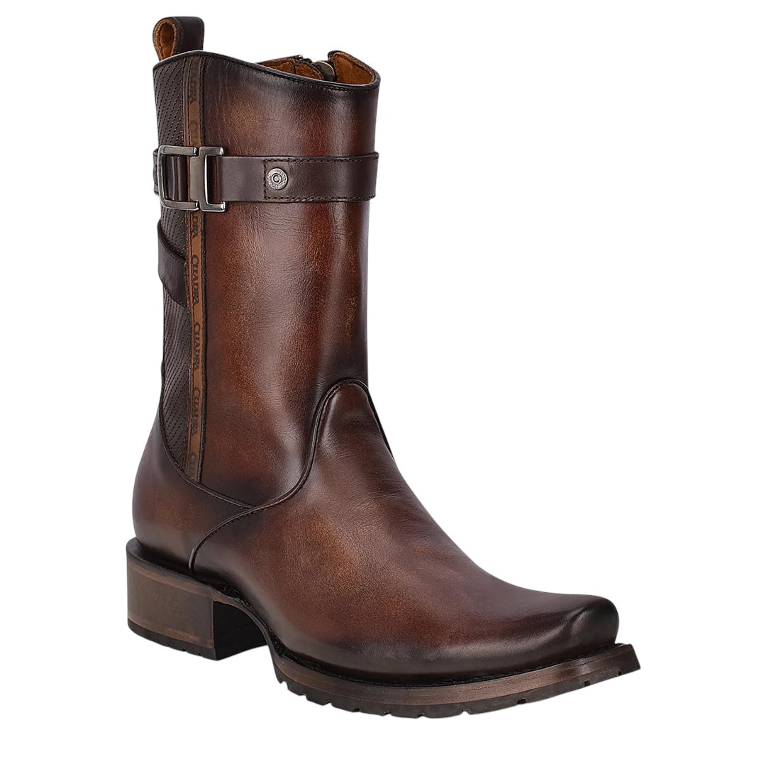 Bota urbana en piel genuina para caballero