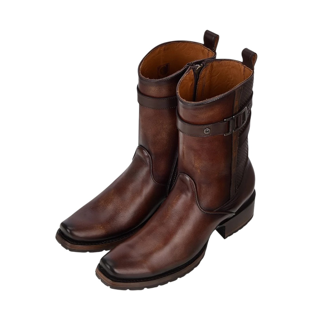 Bota urbana en piel genuina para caballero