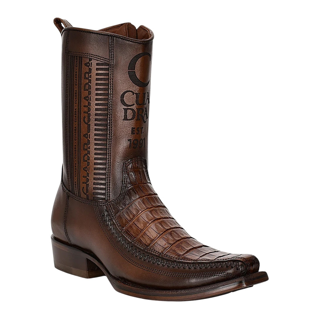 Bota casual en piel genuina de fuscus para caballero