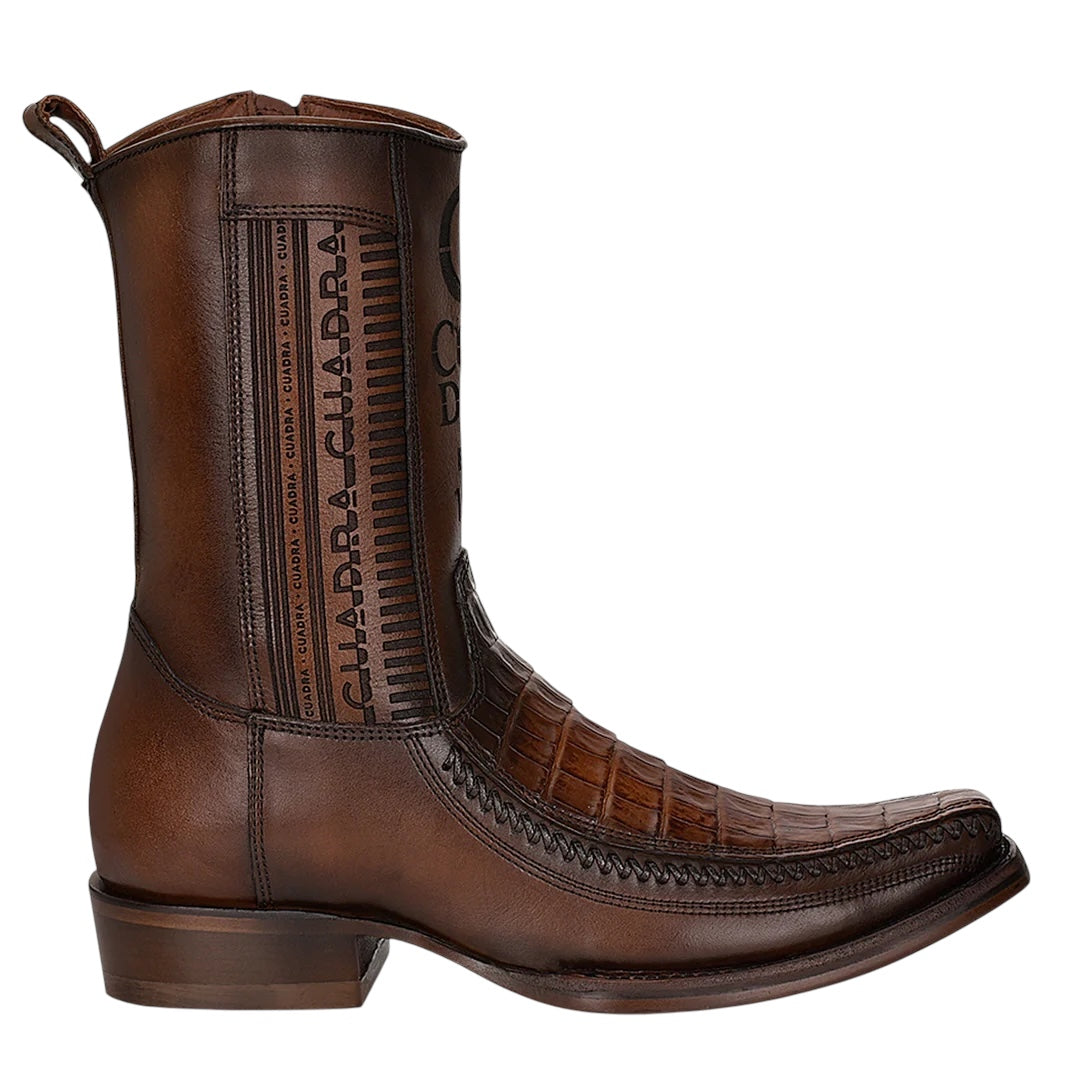 Bota casual en piel genuina de fuscus para caballero