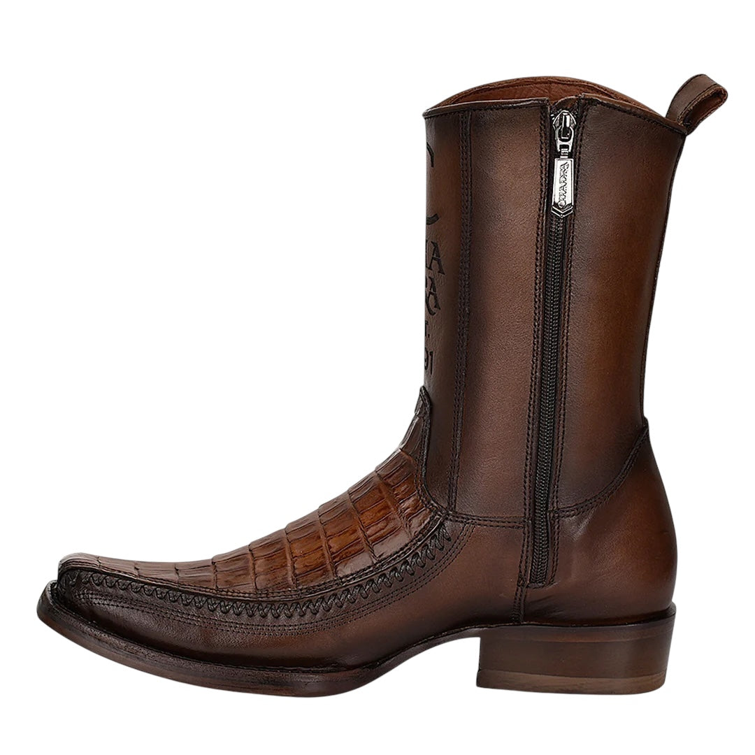 Bota casual en piel genuina de fuscus para caballero