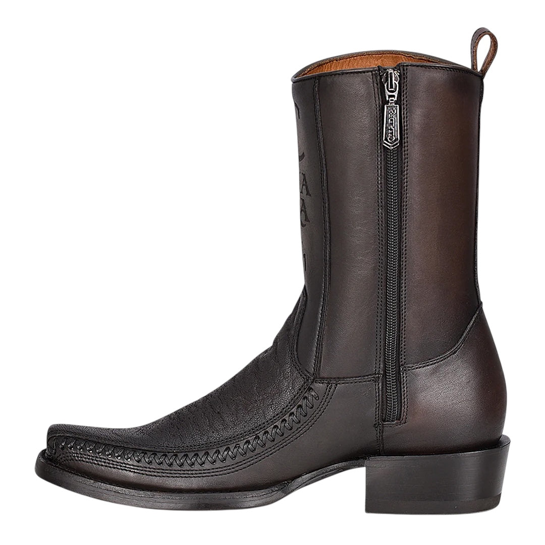 Bota casual en piel genuina de elefante para caballero