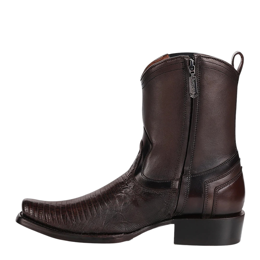 Bota de vestir en piel genuina de lizard para caballero
