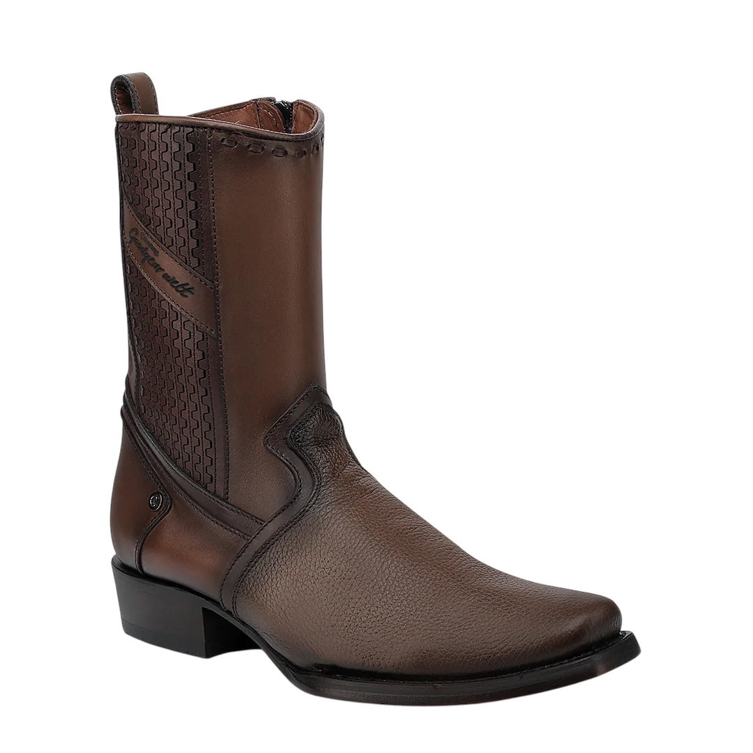 Bota casual en piel genuina para caballero