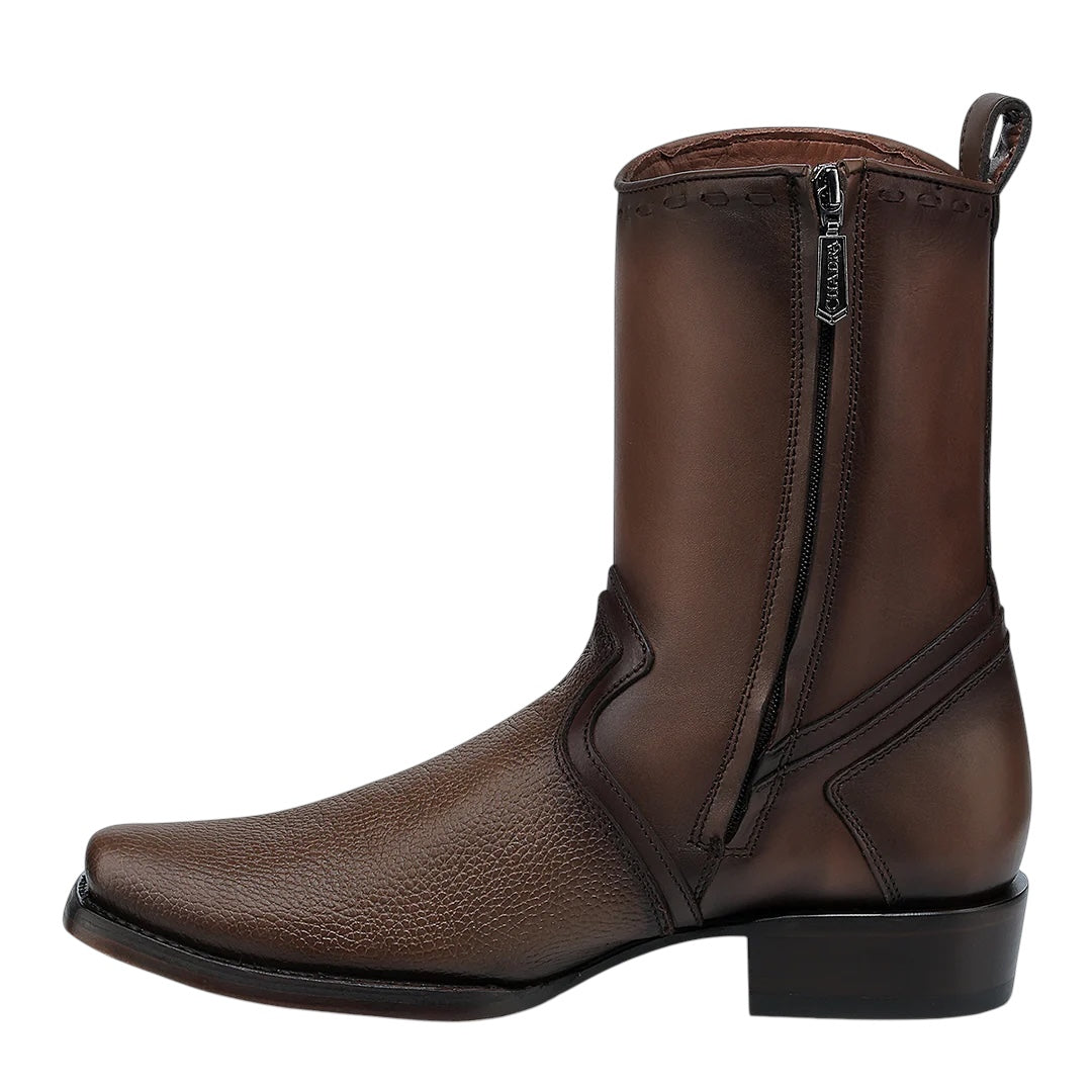 Bota casual en piel genuina para caballero