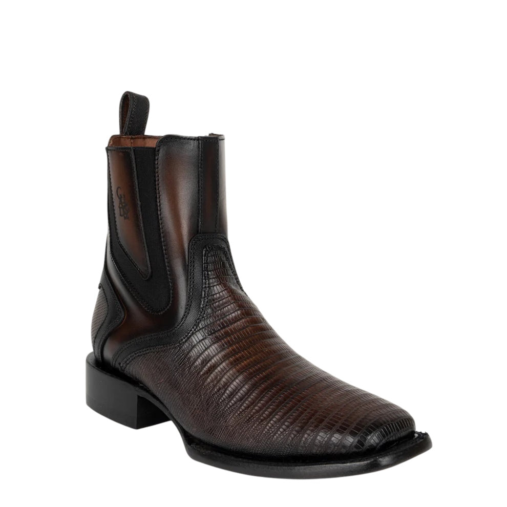 Botin urbano en piel genuina lizard