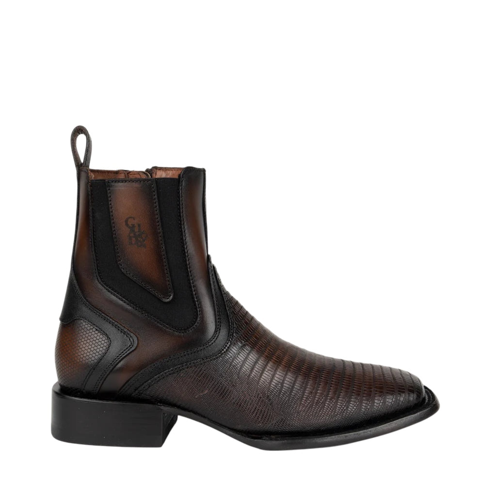 Botin urbano en piel genuina lizard