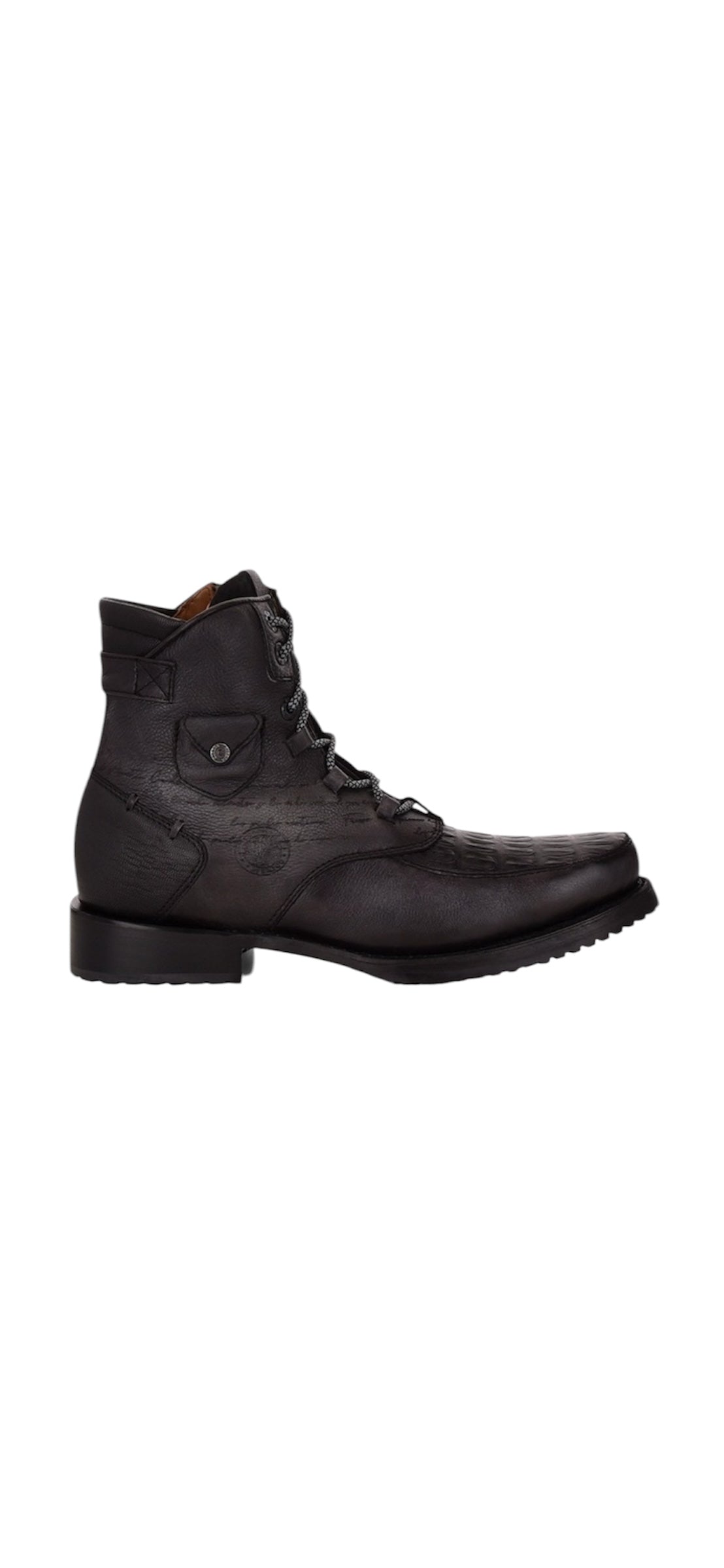 Botines Caballero En Piel Genuina De Fuscus Negro