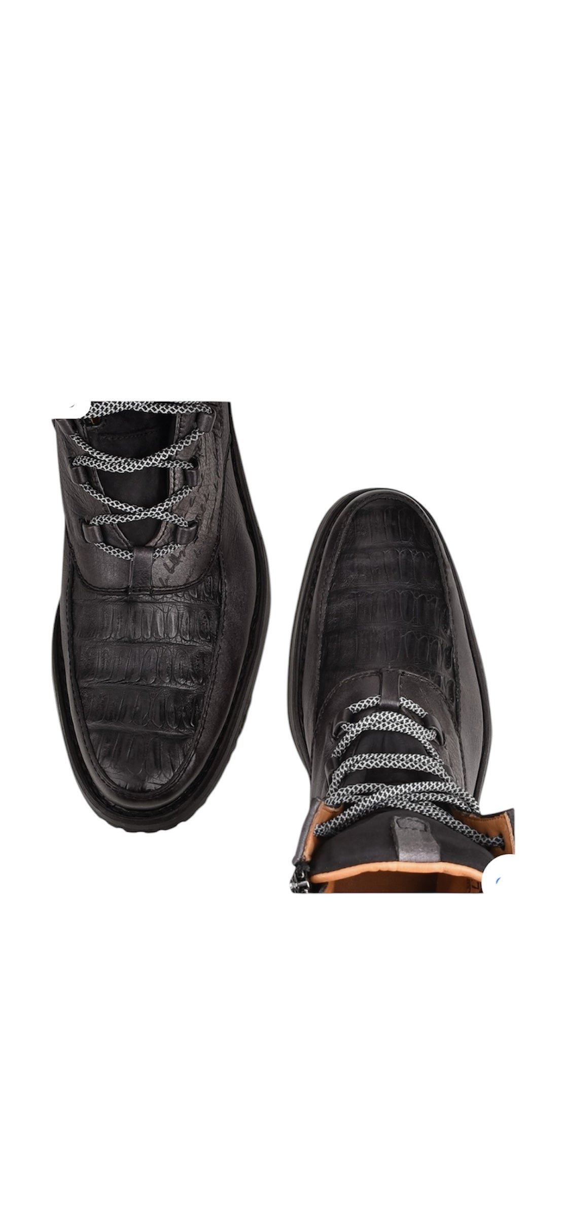 Botines Caballero En Piel Genuina De Fuscus Negro