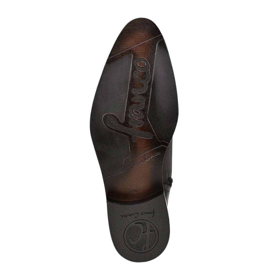 Bota de vestir en piel genuina de venado para caballero