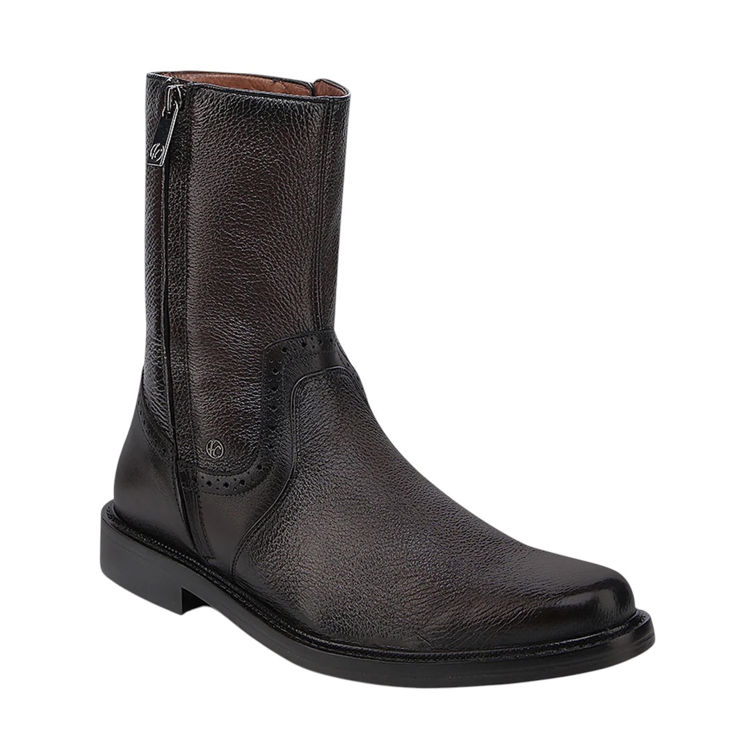 Bota de vestir en piel genuina de venado para caballero