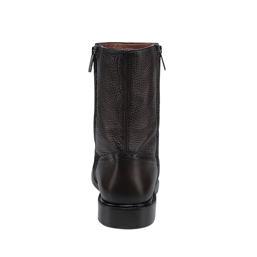 Bota de vestir en piel genuina de venado para caballero