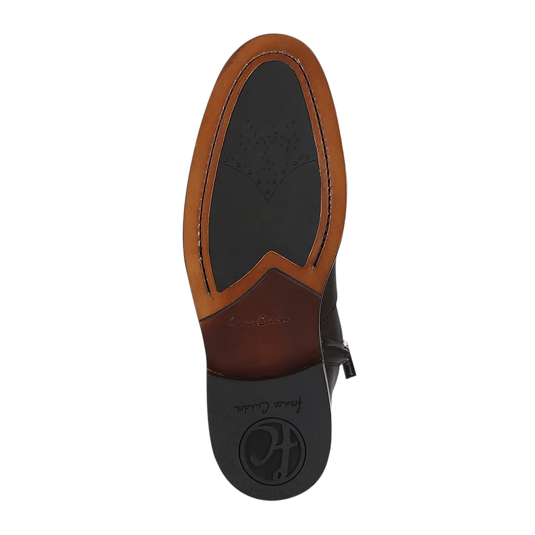 Bota de vestir en piel genuina de venado para caballero