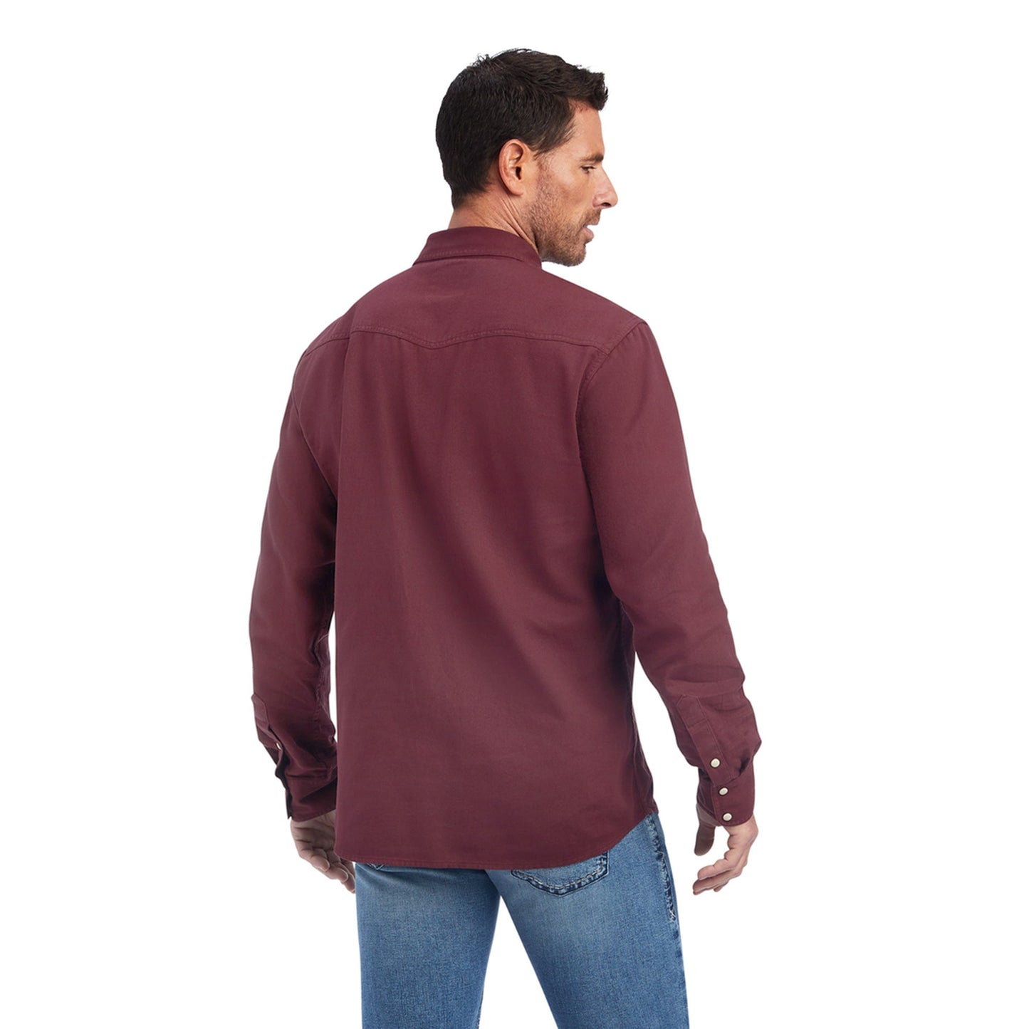 Camisa Ariat Jurlington Tinto Corte Retro Botón A Presión