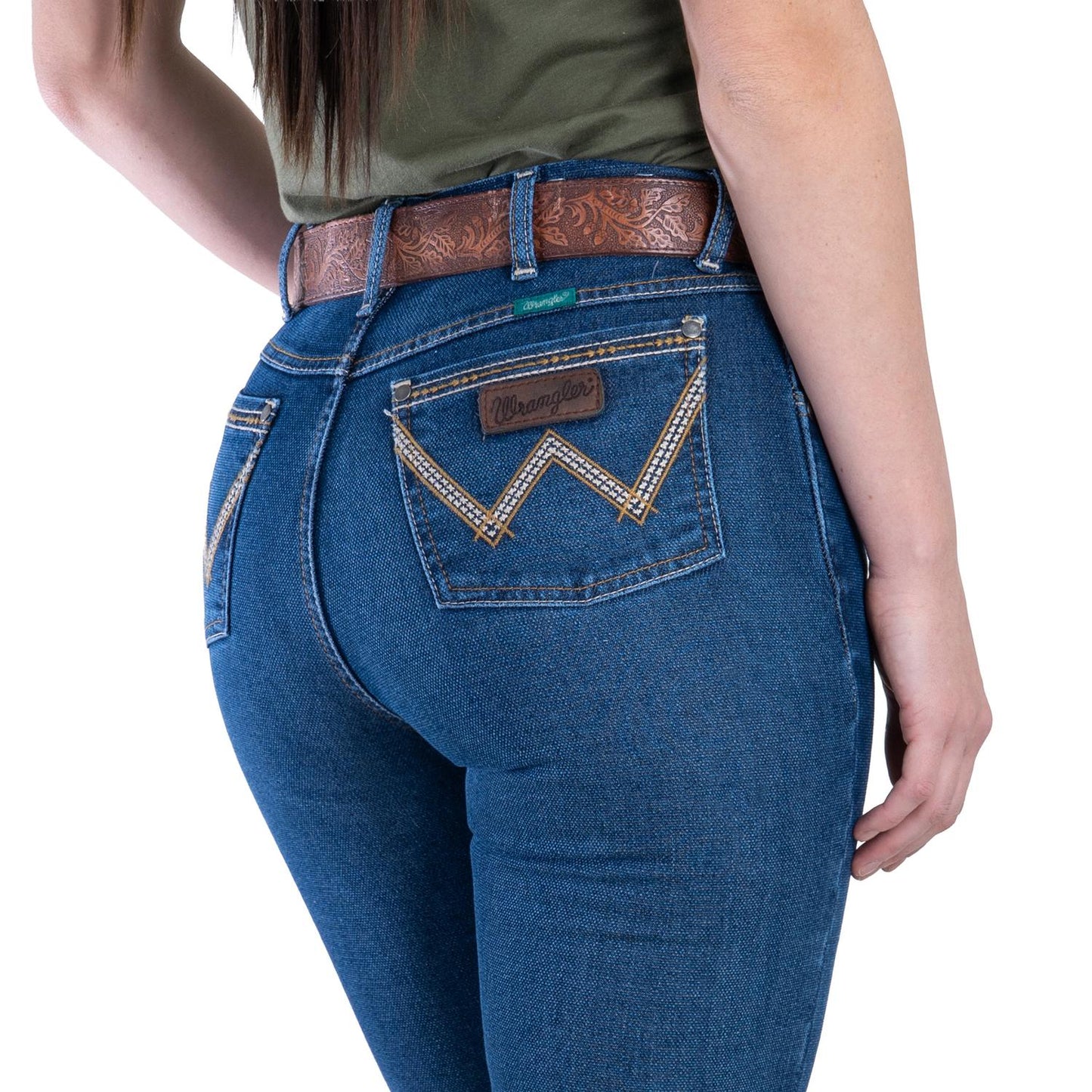 Wrangler Mujer High Rise Corte Bota S167 detalle 3