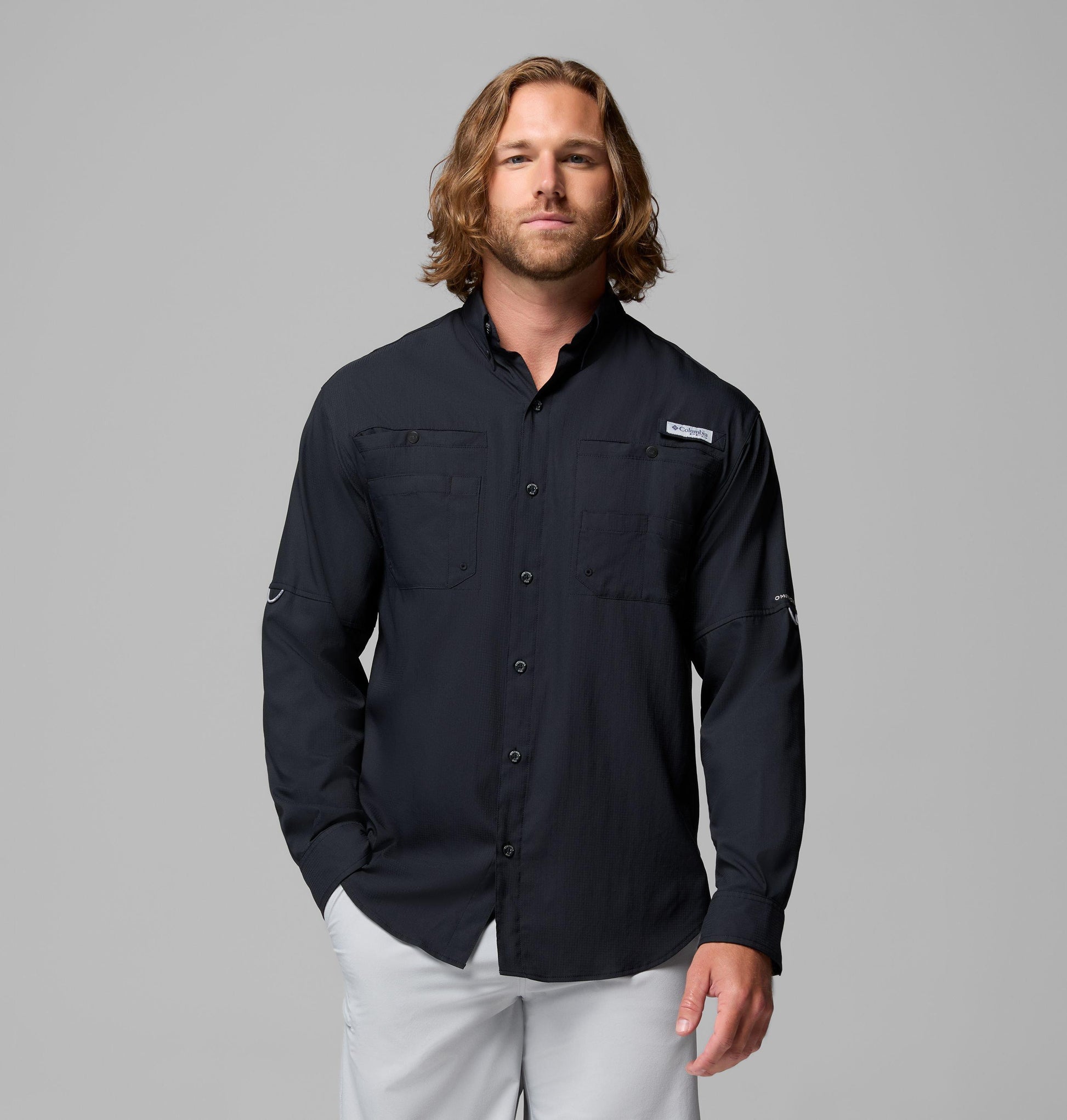 Camisa Columbia Caballero 1286061-10 frente