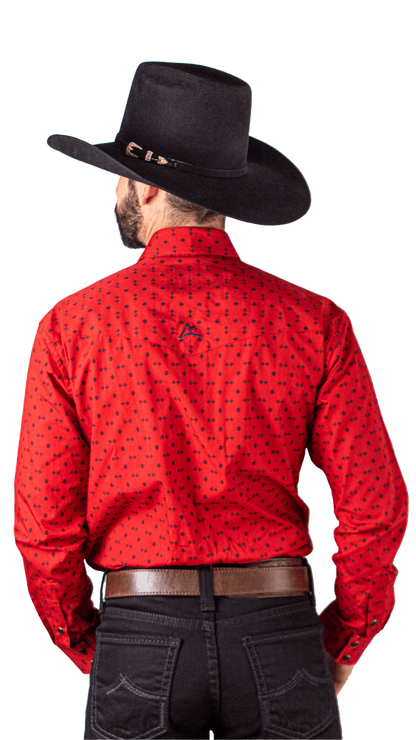 Camisa Vaquera Nativo Base Roja CHH148