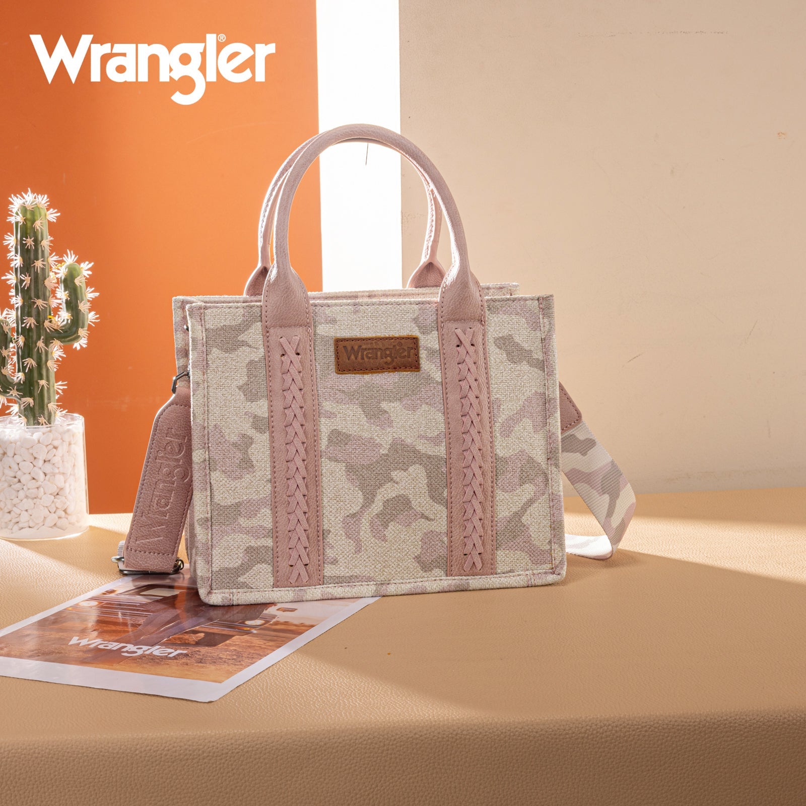Bolsa Wrangler WG286-8120SPK rosa frontal