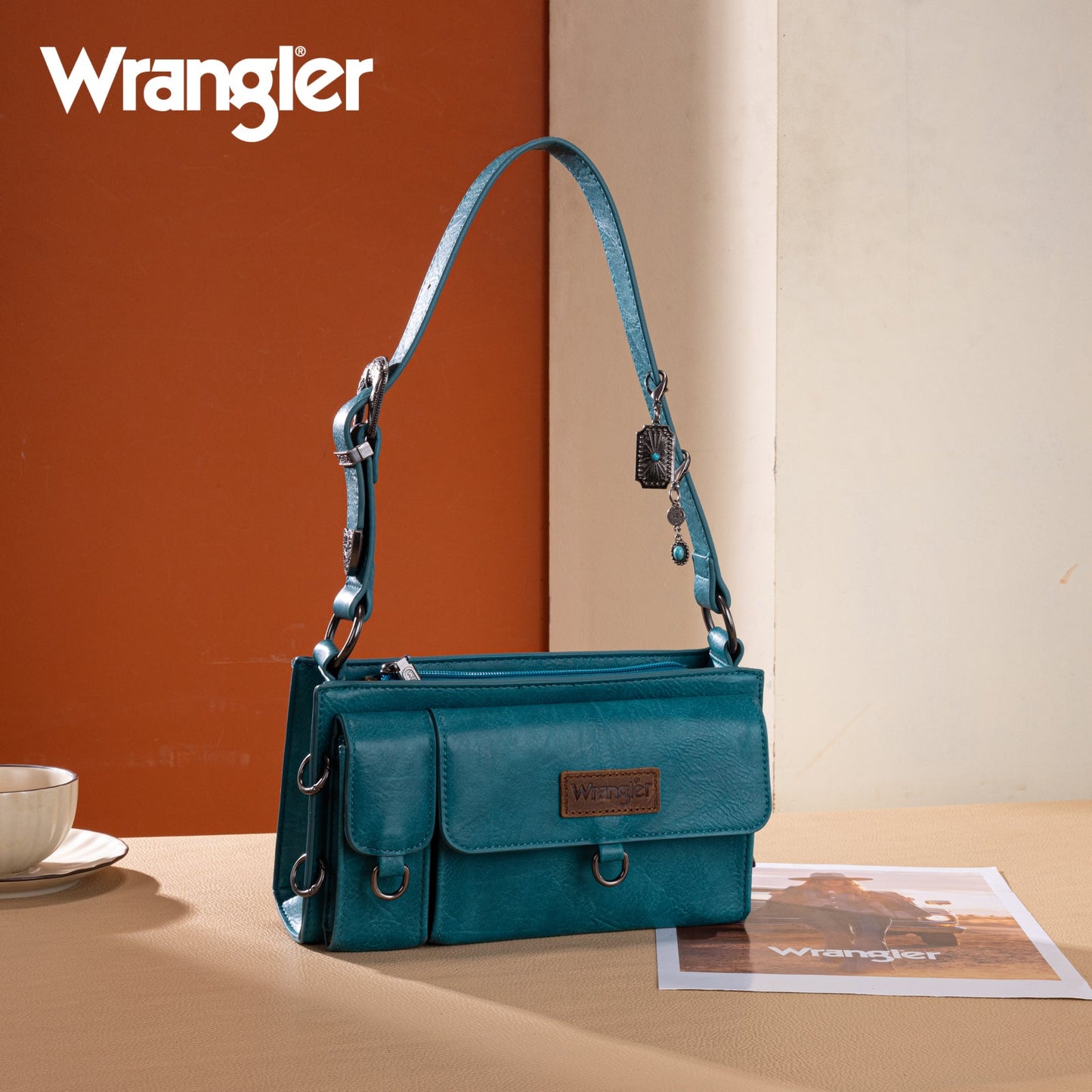 Bolsa Wrangler WG300-523TQ turquesa frontal