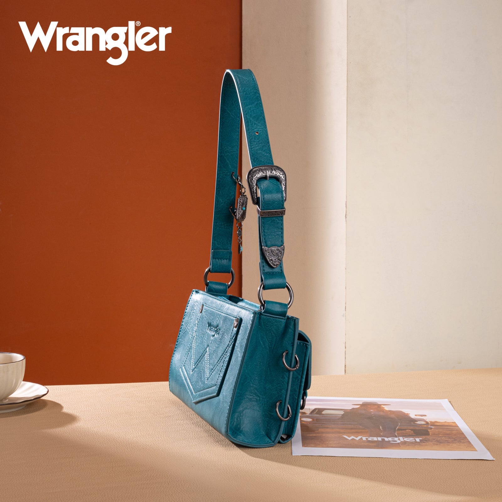 Bolsa Wrangler WG300-523TQ turquesa interior