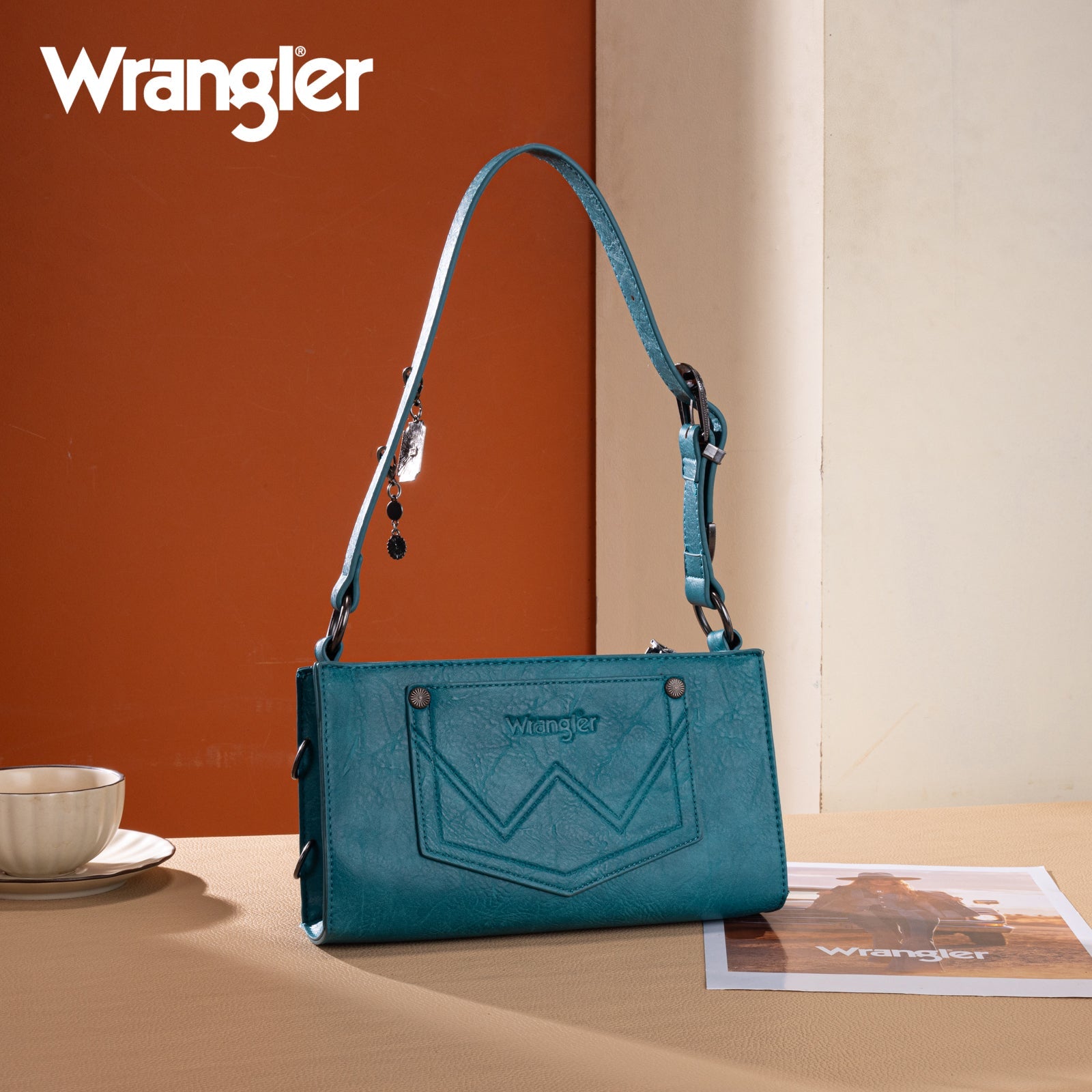Bolsa Wrangler WG300-523TQ turquesa lateral