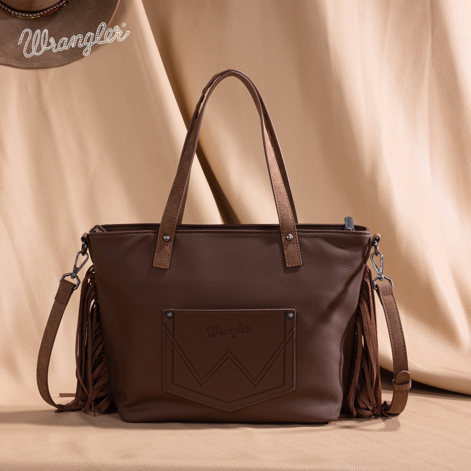 Bolsa Wrangler WG233-2009BR café interior