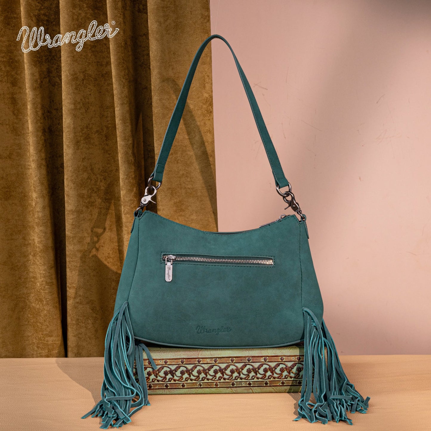 Bolsa Wrangler WG241-2022TQ turquesa detalle