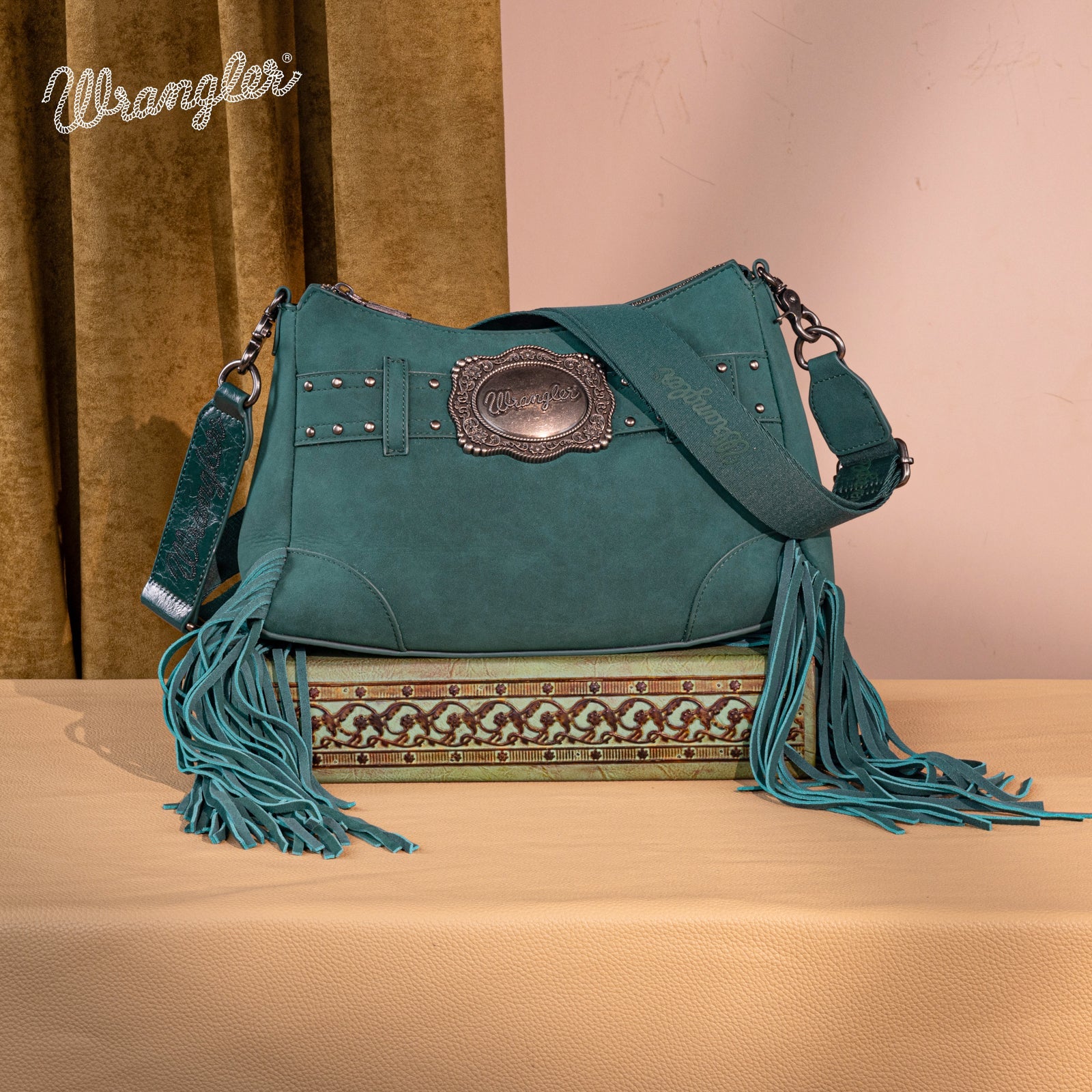 Bolsa Wrangler WG241-2022TQ turquesa lateral