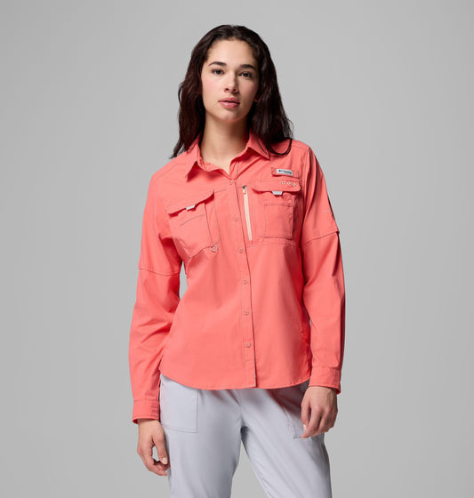 Camisa Columbia Dama 2135101-853 frente